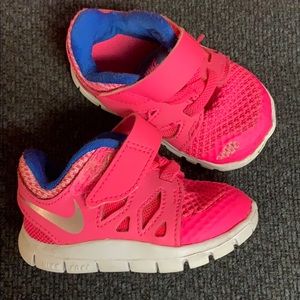 Baby girl hot pink Nike’s